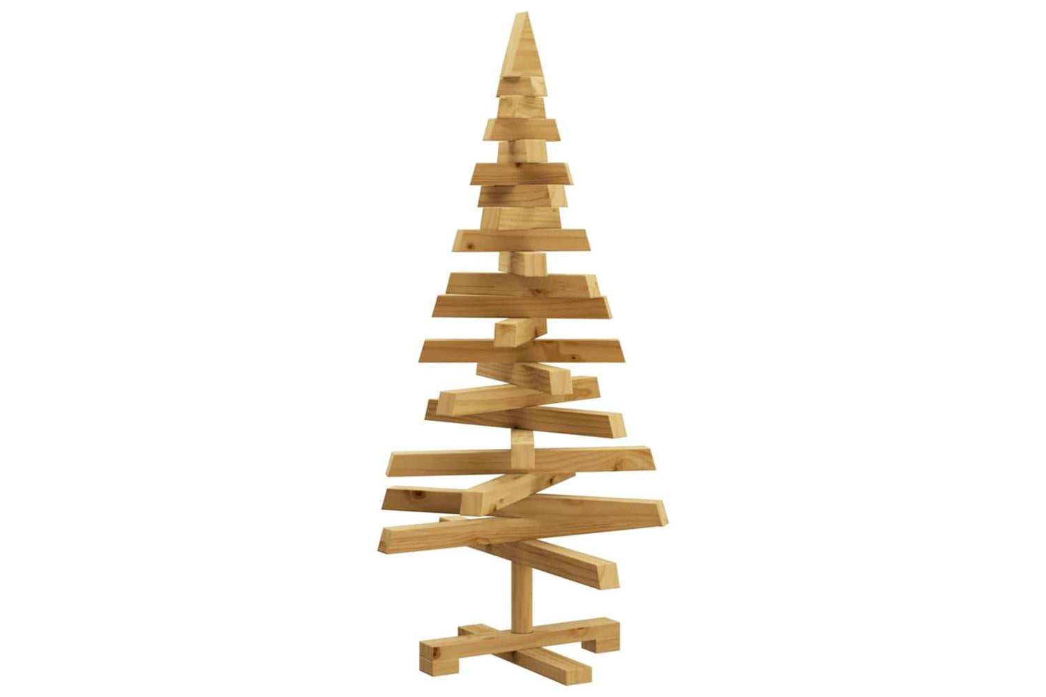Vidaxl Christmas Trees With Stand Brown 90 Cm Solid Pine Wood-7