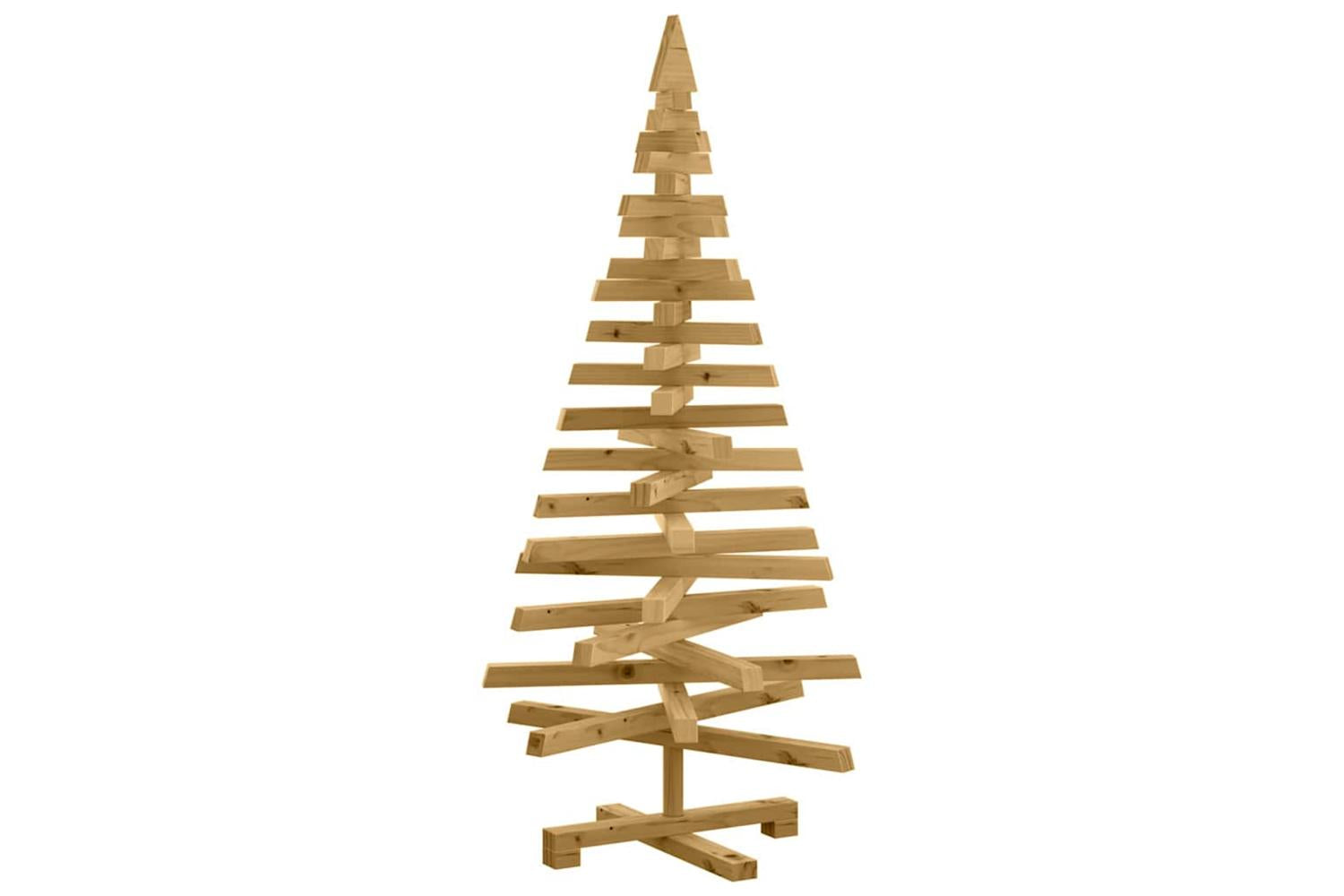 Vidaxl Christmas Trees With Stand Brown 120 Cm Solid Pine Wood