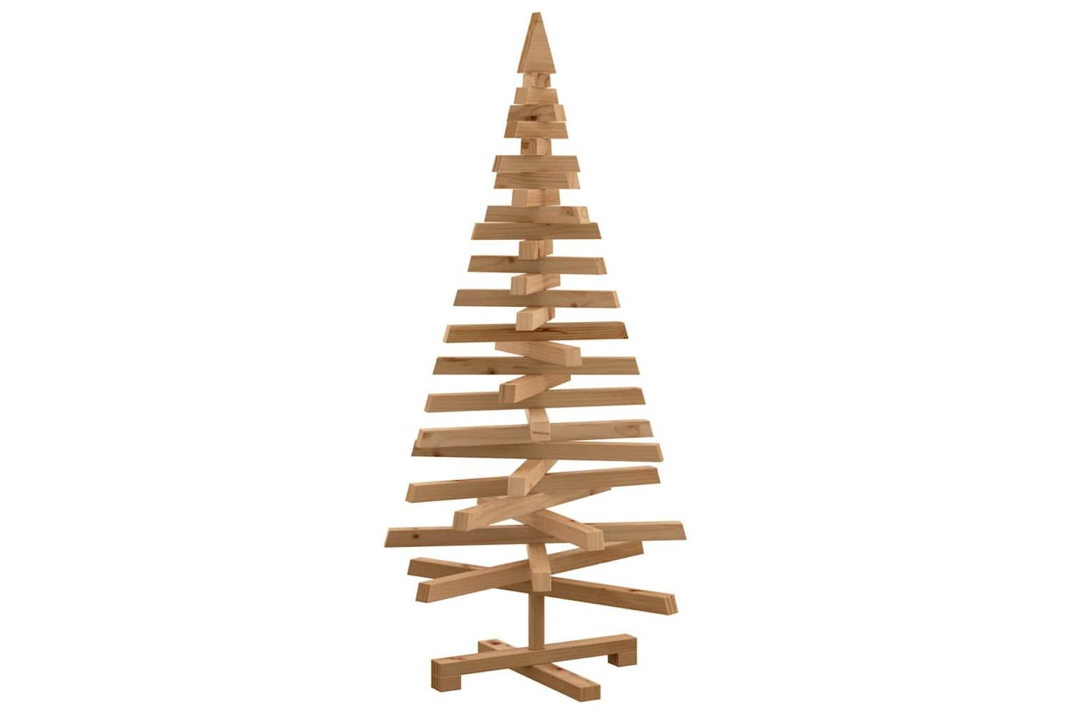 Vidaxl Christmas Trees With Stand Brown 120 Cm Solid Pine Wood-9