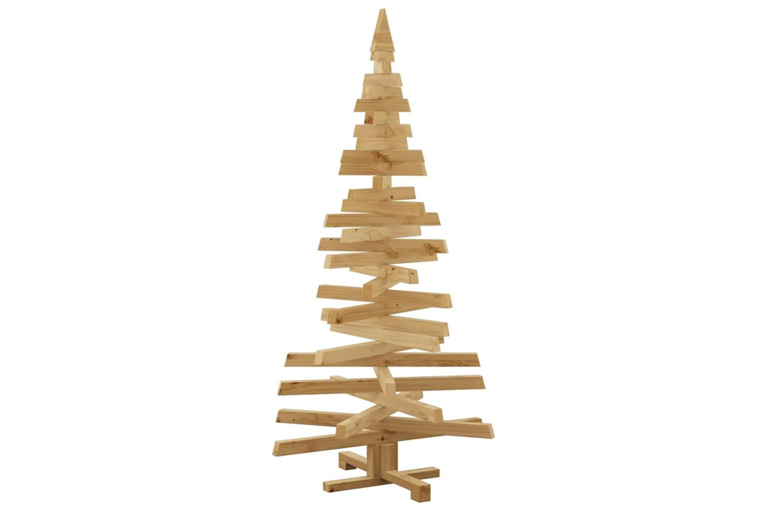 Vidaxl Christmas Trees With Stand Brown 150 Cm Solid Pine Wood-2