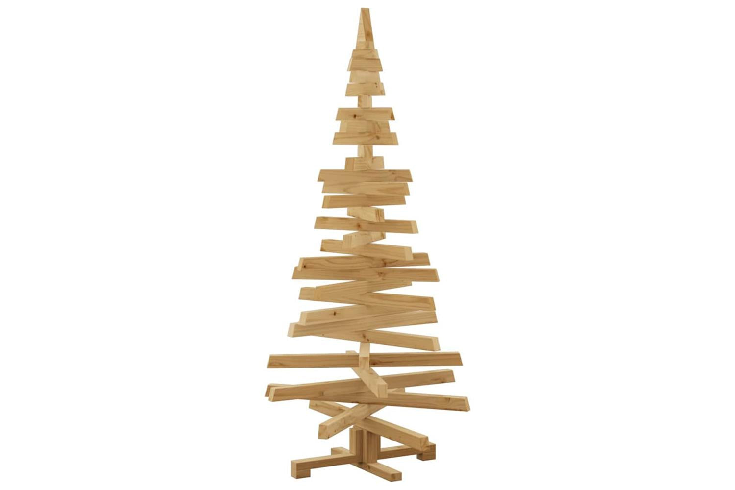 Vidaxl Christmas Trees With Stand Brown 150 Cm Solid Pine Wood-8