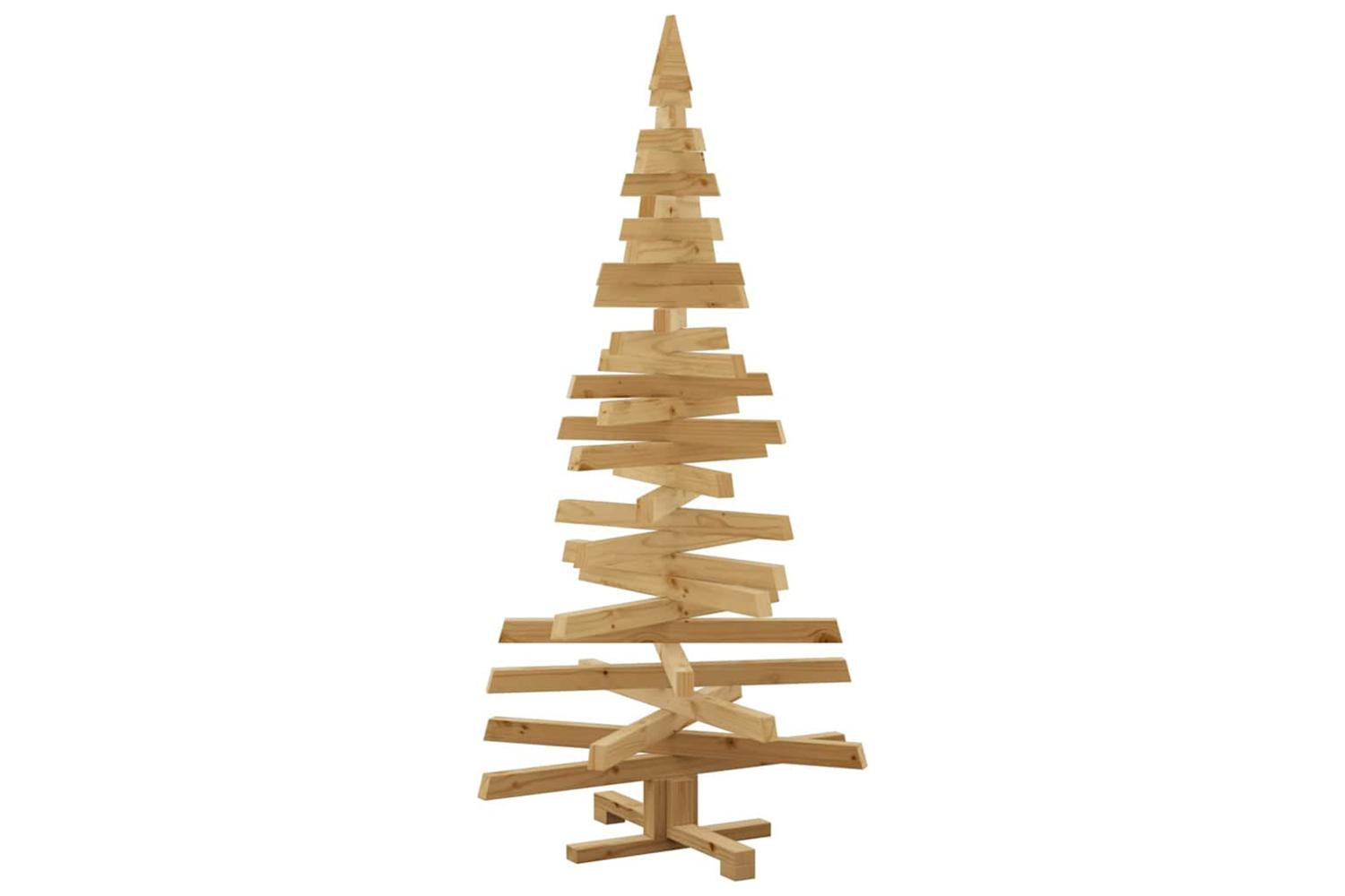 Vidaxl Christmas Trees With Stand Brown 150 Cm Solid Pine Wood-9