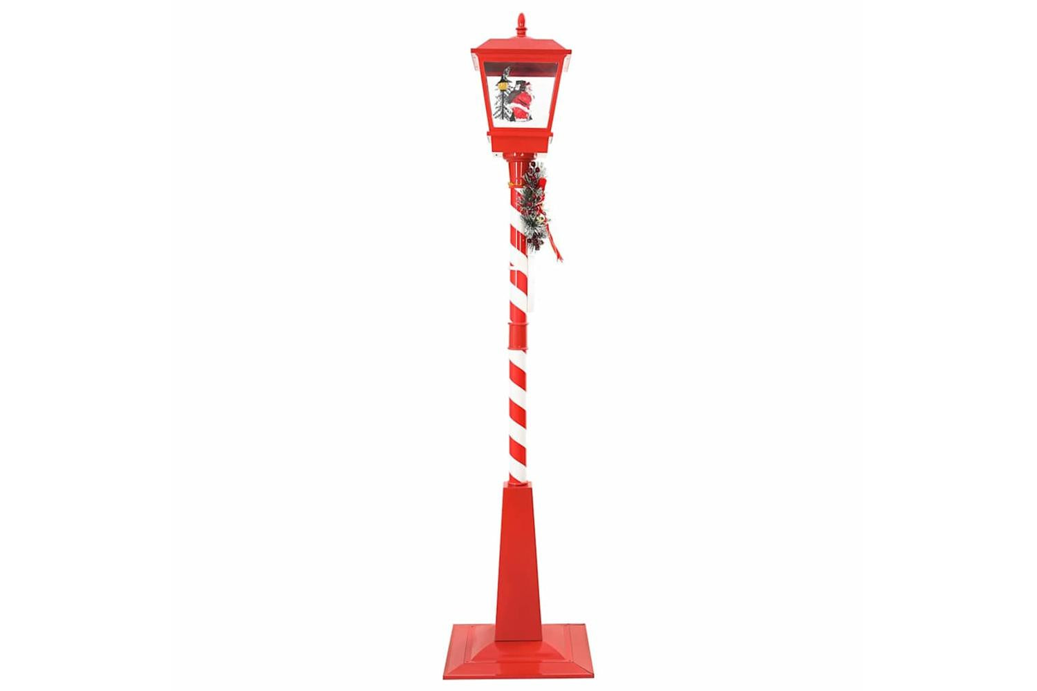 Vidaxl Chirstmas Street Lamp With Lantern Red 405x405x180cm Plastic-5