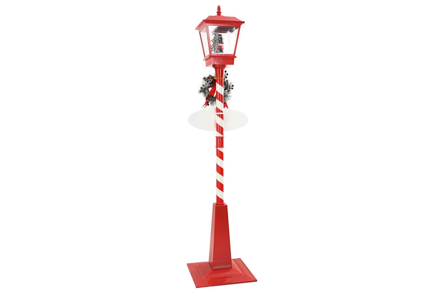 Vidaxl Chirstmas Street Lamp With Lantern Red 405x405x180cm Plastic-6