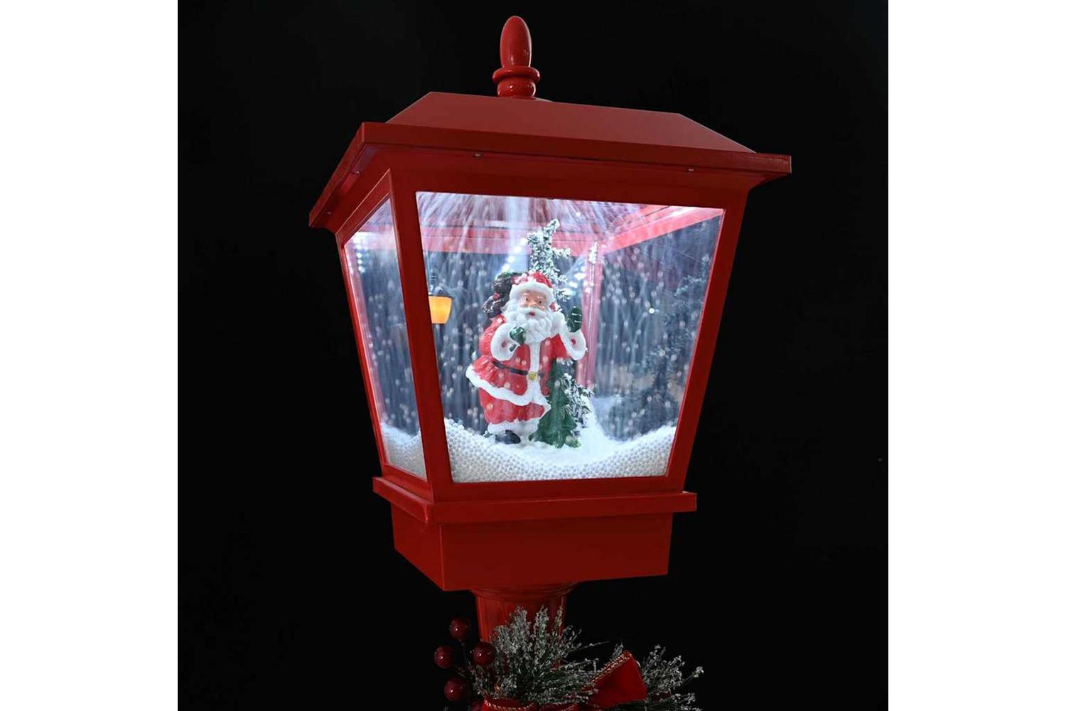 Vidaxl Chirstmas Street Lamp With Lantern Red 405x405x180cm Plastic-8