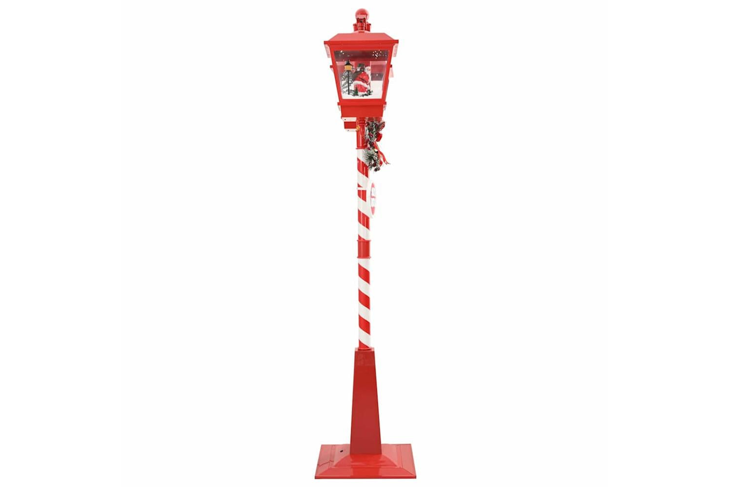 Vidaxl Chirstmas Street Lamp With 2 Lanterns Red 405 X 80 X 188 Cm-5