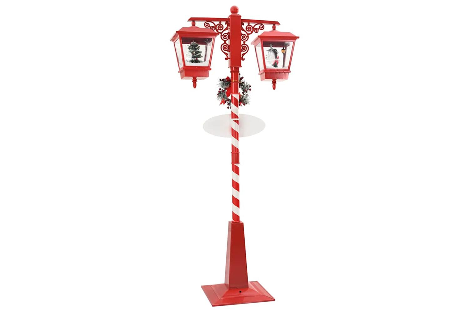 Vidaxl Chirstmas Street Lamp With 2 Lanterns Red 405 X 80 X 188 Cm-6