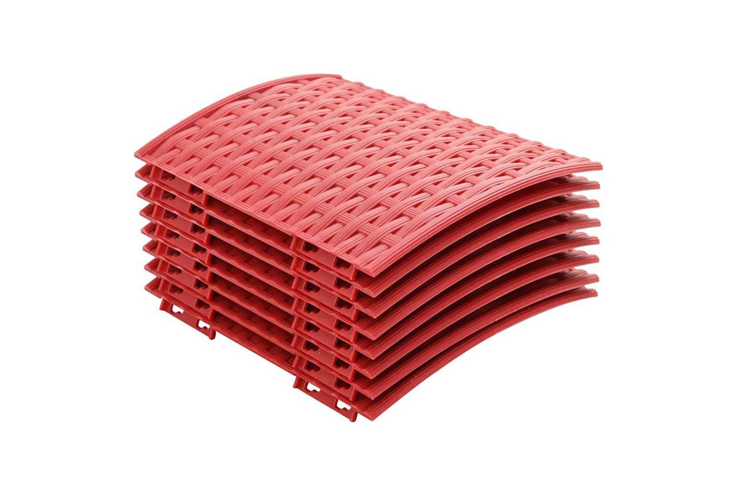 Vidaxl Christmastreeskirt Red 65 X 23 Cm Plastic-2
