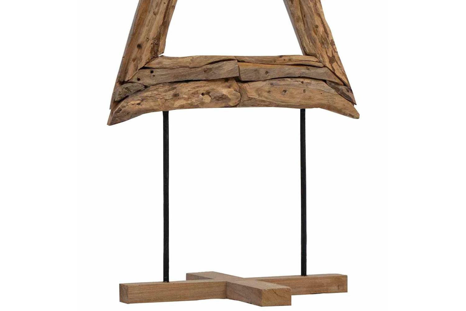 Vidaxl Christmas Tree With Stand Brown 90 Cm Solid Teak Wood-9