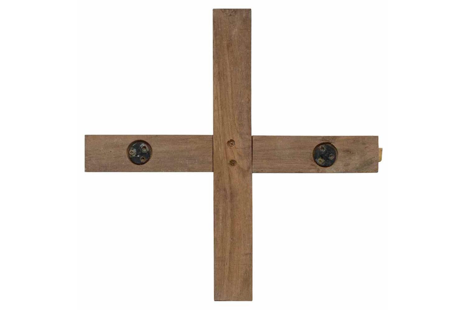 Vidaxl Christmas Tree With Stand Brown 90 Cm Solid Teak Wood-10
