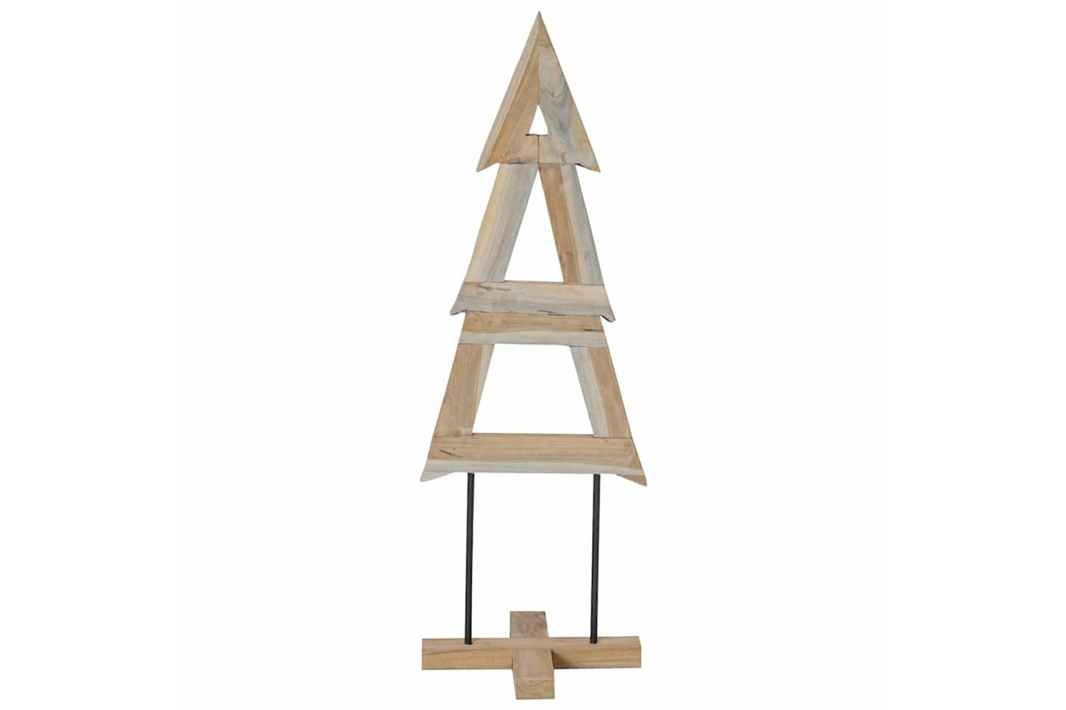 Vidaxl Christmas Tree With Stand Brown 120 Cm Solid Teak Wood-6