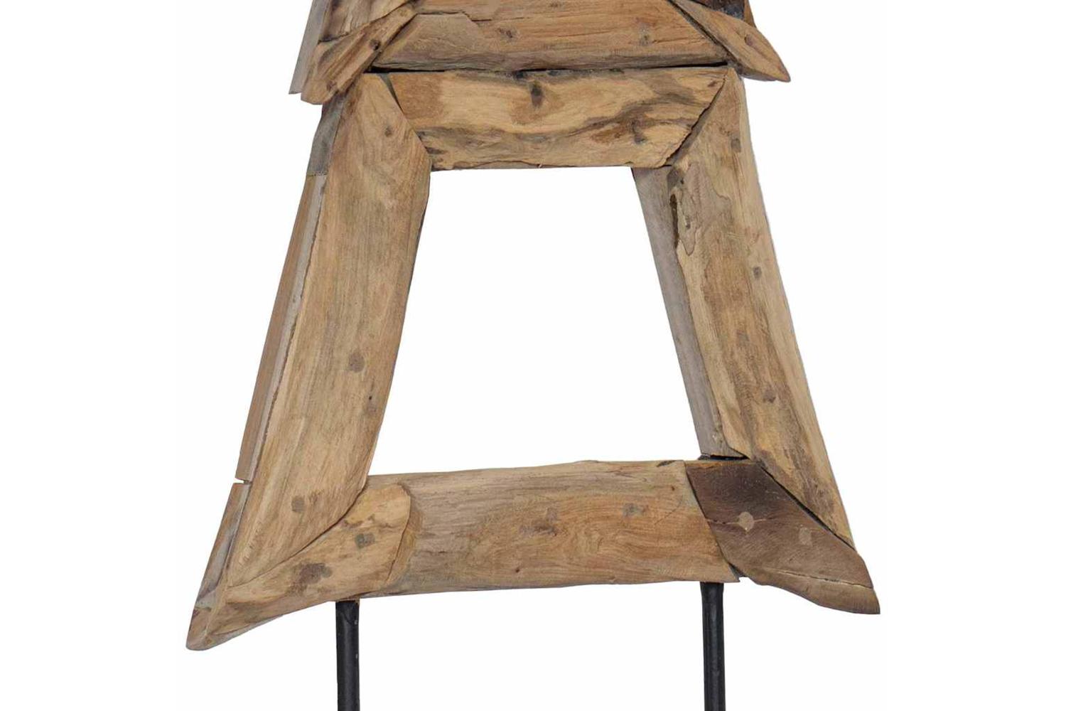 Vidaxl Christmas Tree With Stand Brown 120 Cm Solid Teak Wood-8