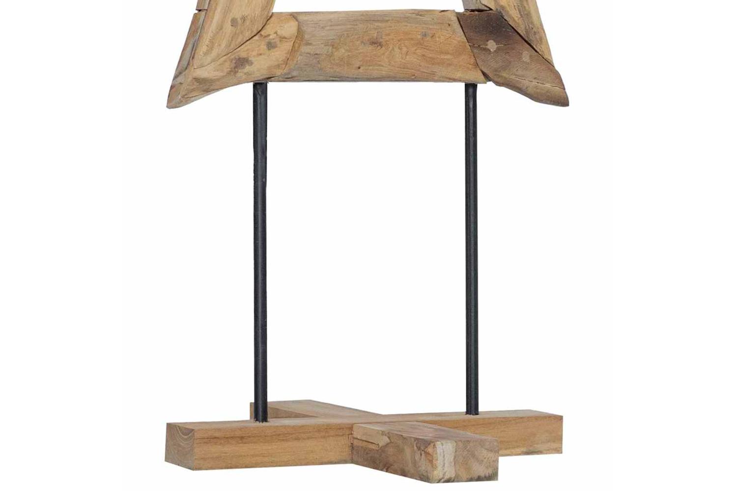 Vidaxl Christmas Tree With Stand Brown 120 Cm Solid Teak Wood-9