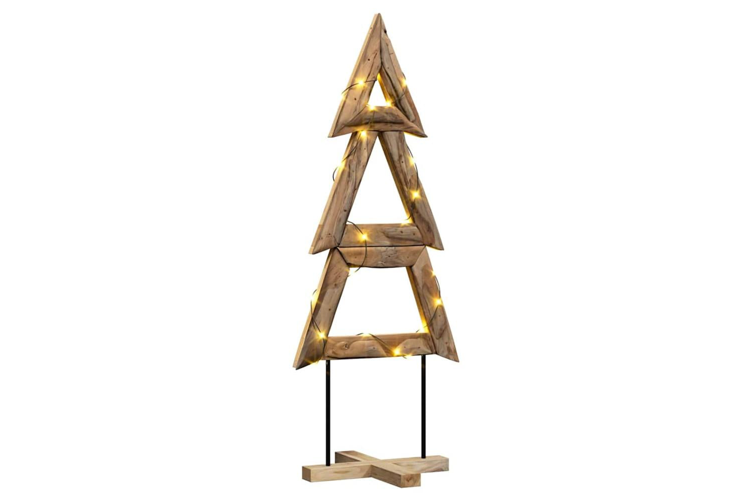 Vidaxl Christmas Tree With Stand Brown 150 Cm Solid Teak Wood-3