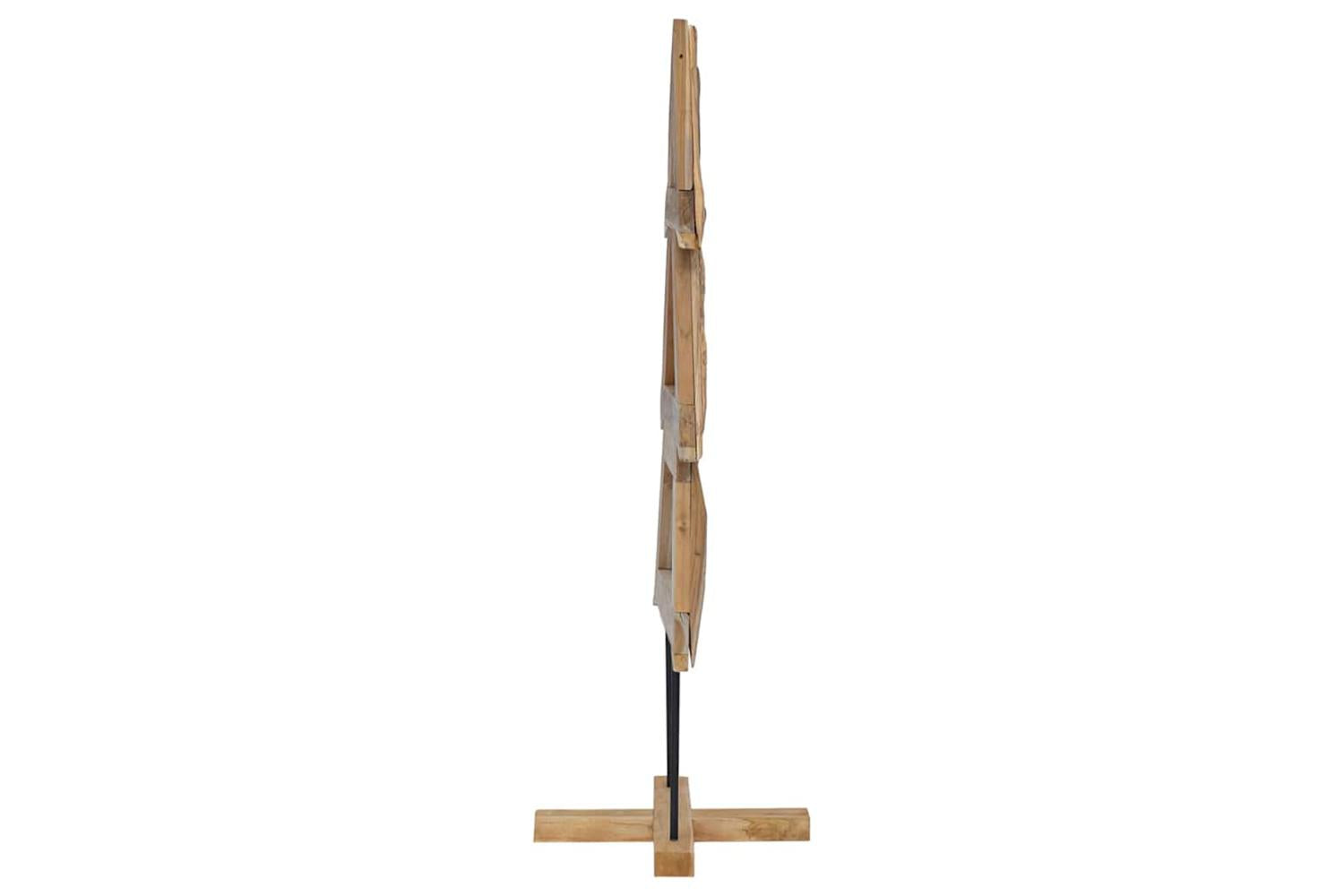 Vidaxl Christmas Tree With Stand Brown 150 Cm Solid Teak Wood-5