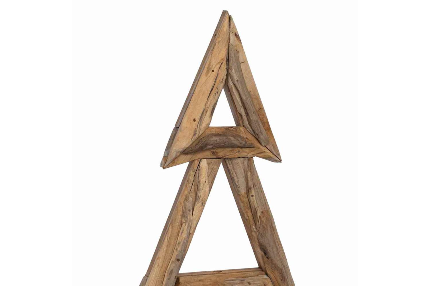 Vidaxl Christmas Tree With Stand Brown 150 Cm Solid Teak Wood-8