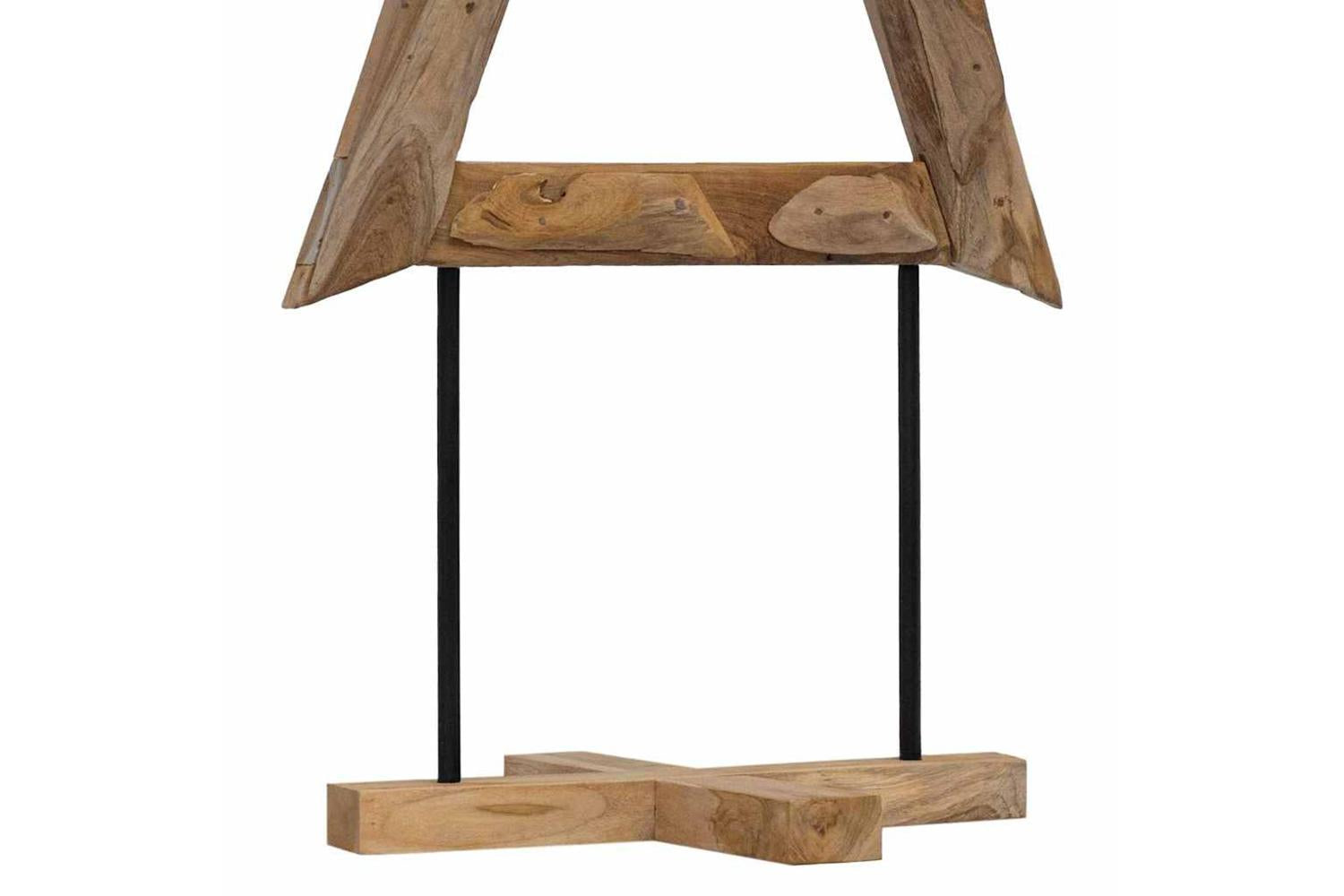 Vidaxl Christmas Tree With Stand Brown 150 Cm Solid Teak Wood-10
