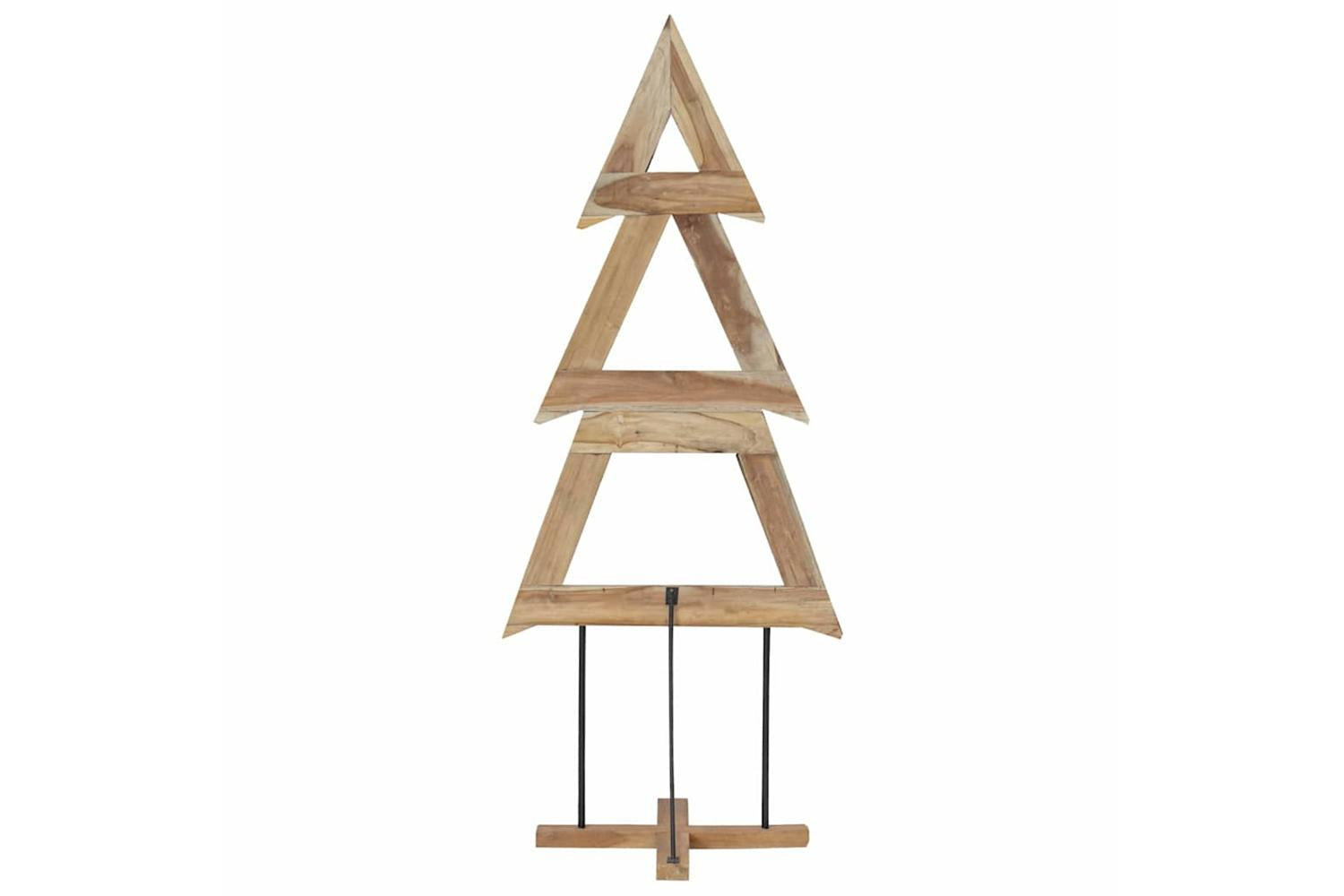 Vidaxl Christmas Tree With Stand Brown 180 Cm Solid Teak Wood-7