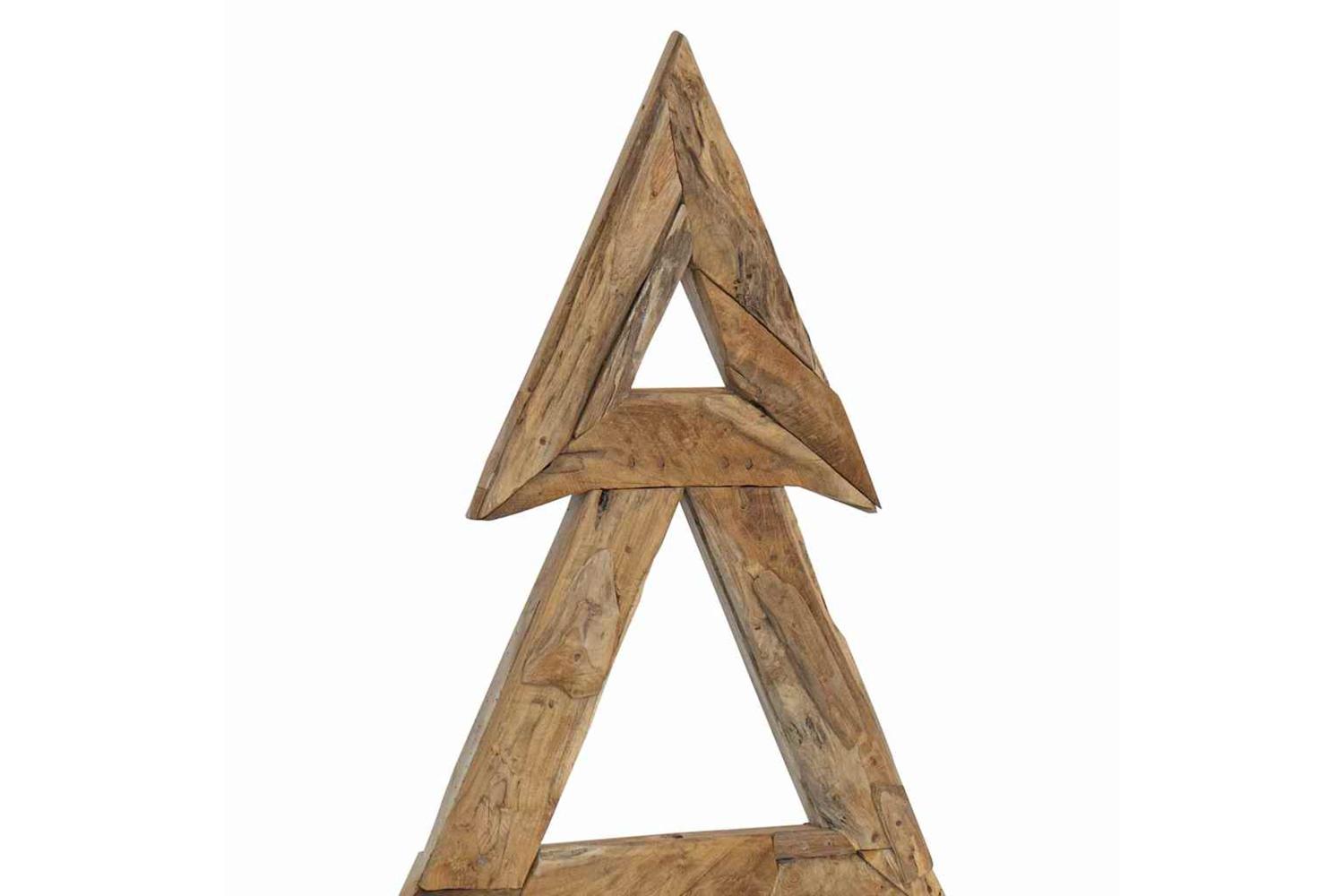 Vidaxl Christmas Tree With Stand Brown 180 Cm Solid Teak Wood-8