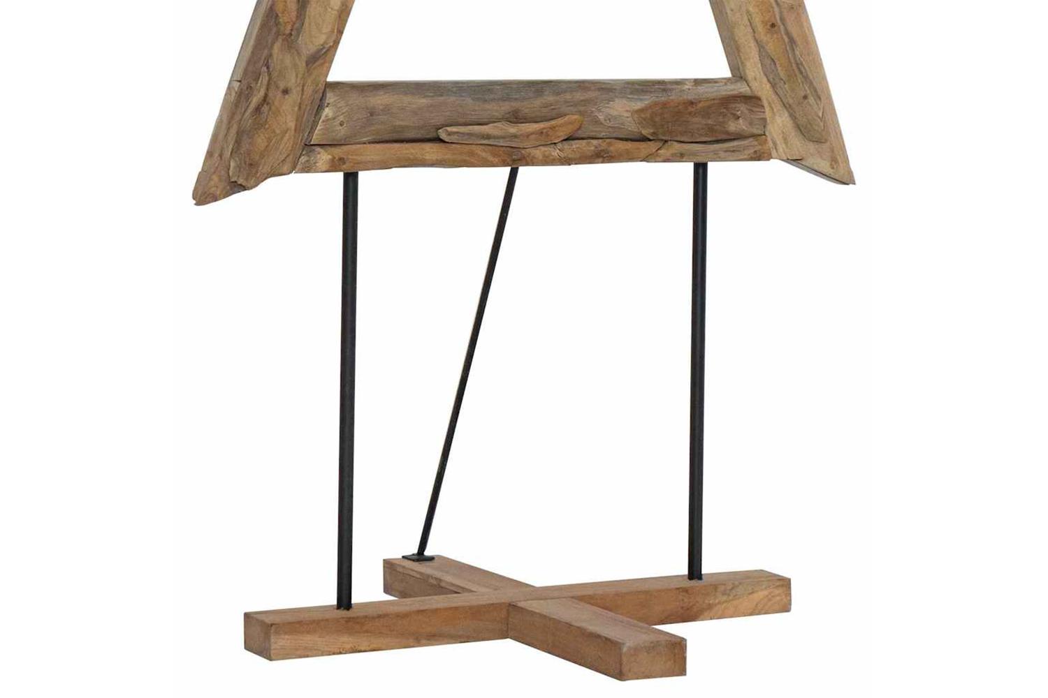 Vidaxl Christmas Tree With Stand Brown 180 Cm Solid Teak Wood-10
