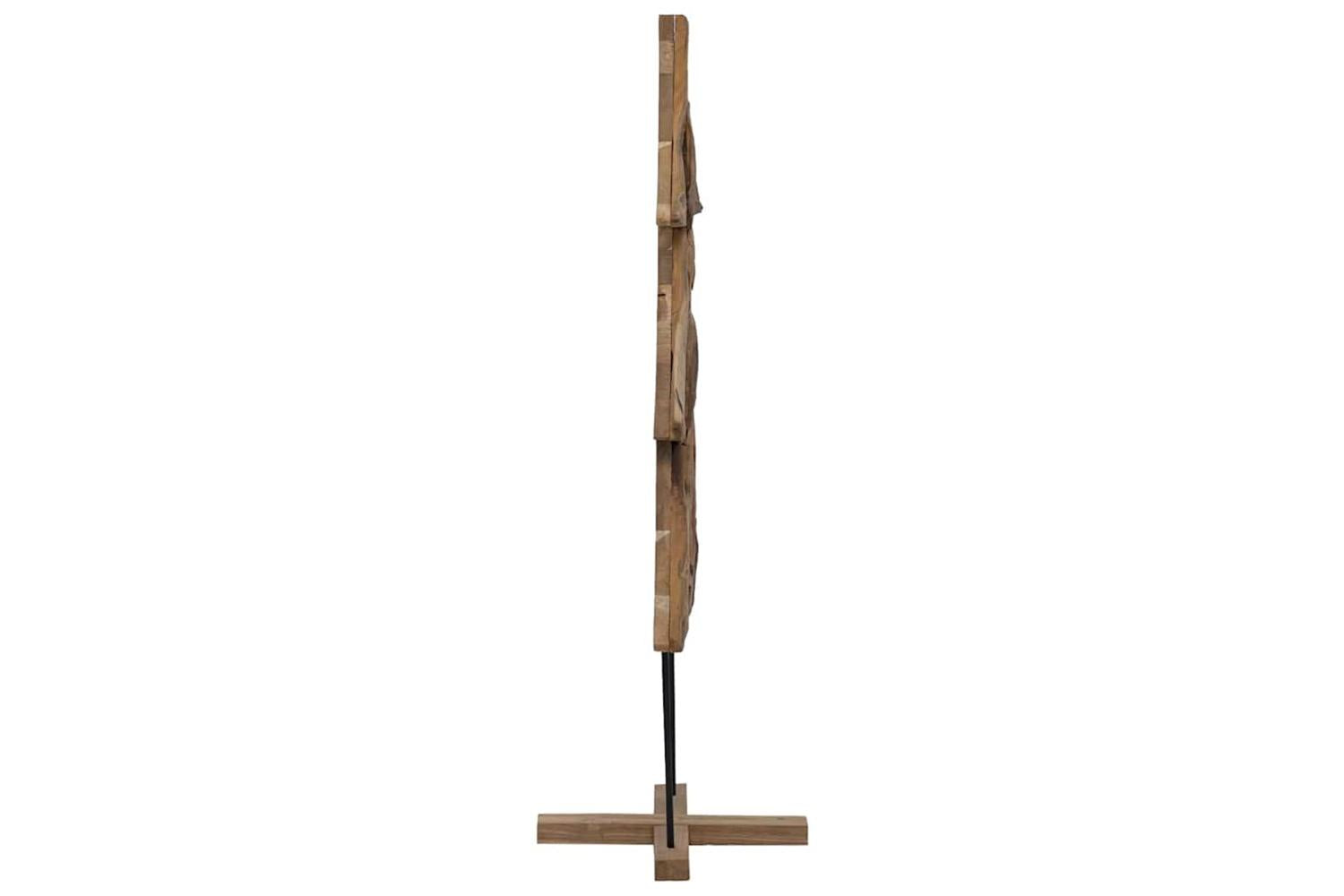 Vidaxl Christmas Tree With Stand Brown 90 Cm Solid Teak Wood-4