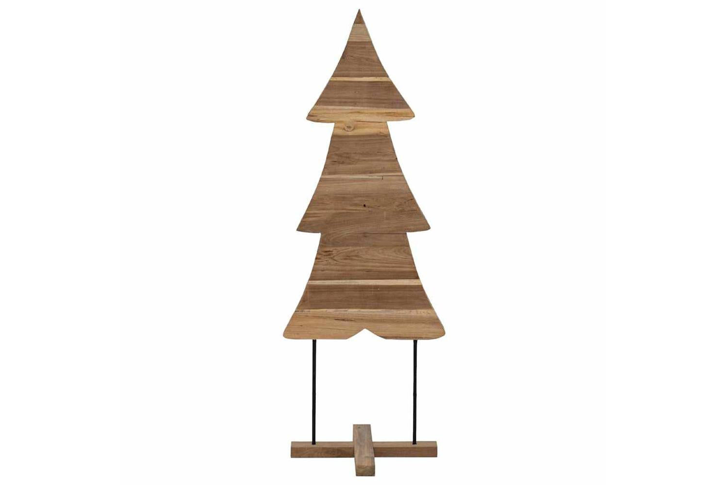 Vidaxl Christmas Tree With Stand Brown 90 Cm Solid Teak Wood-6