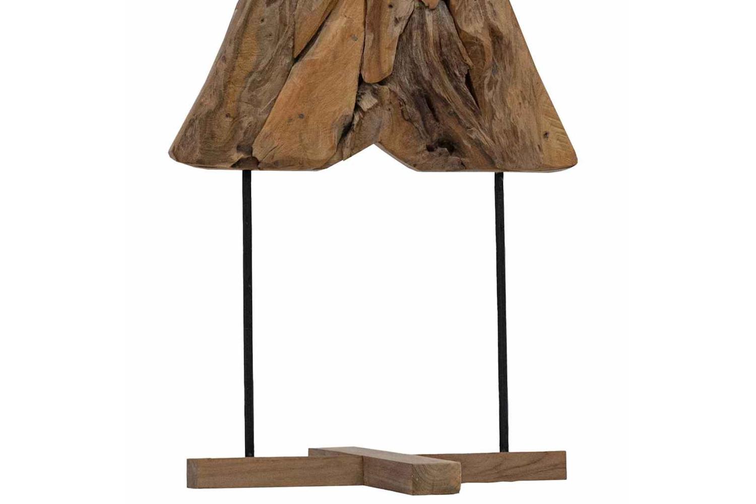 Vidaxl Christmas Tree With Stand Brown 90 Cm Solid Teak Wood-8