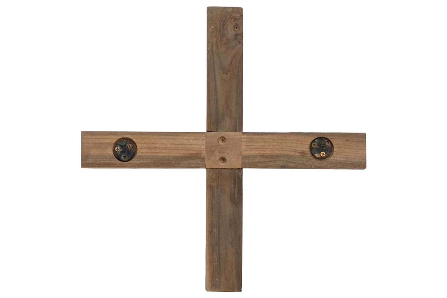 Vidaxl Christmas Tree With Stand Brown 90 Cm Solid Teak Wood-9