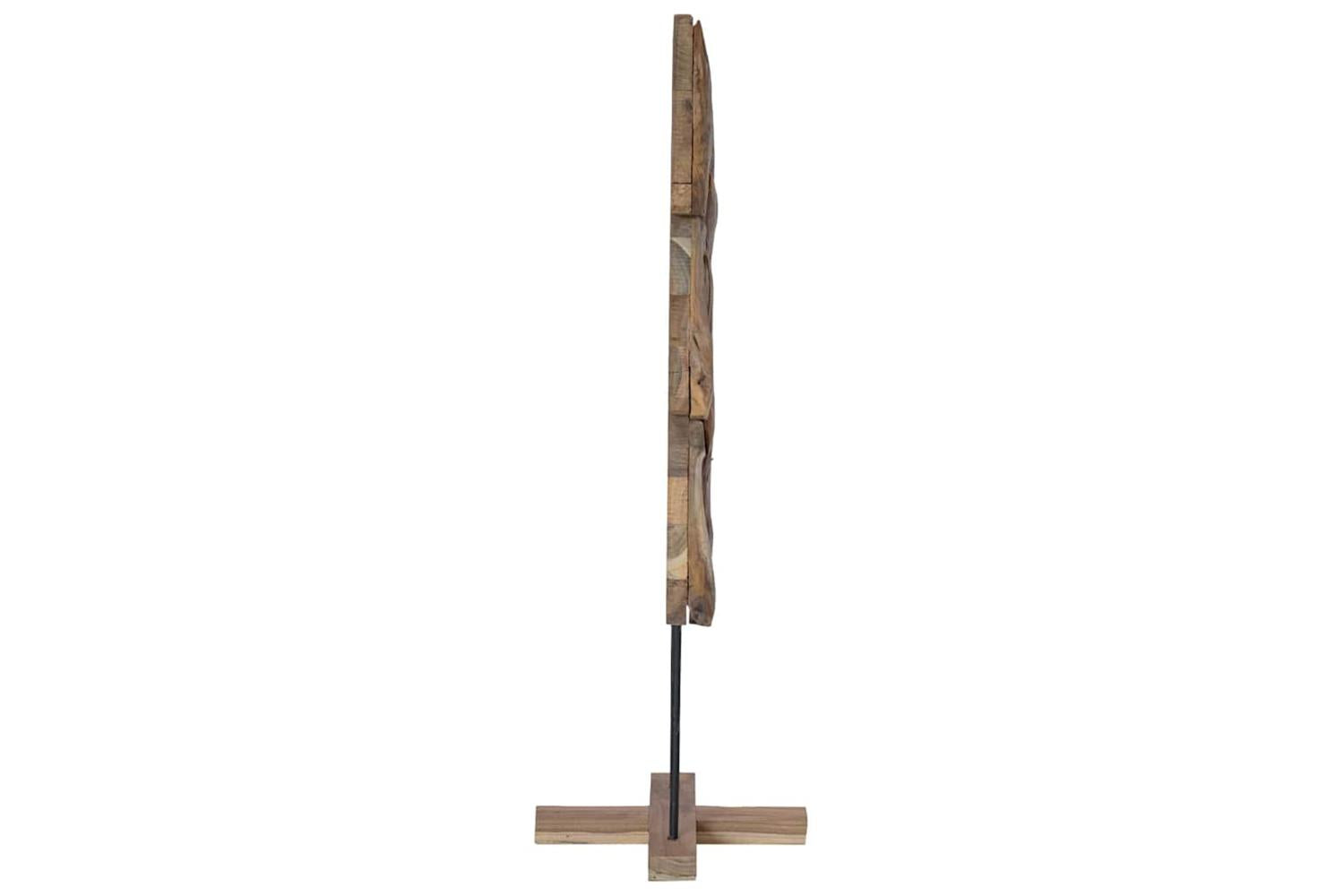 Vidaxl Christmas Tree With Stand Brown 120 Cm Solid Teak Wood-4