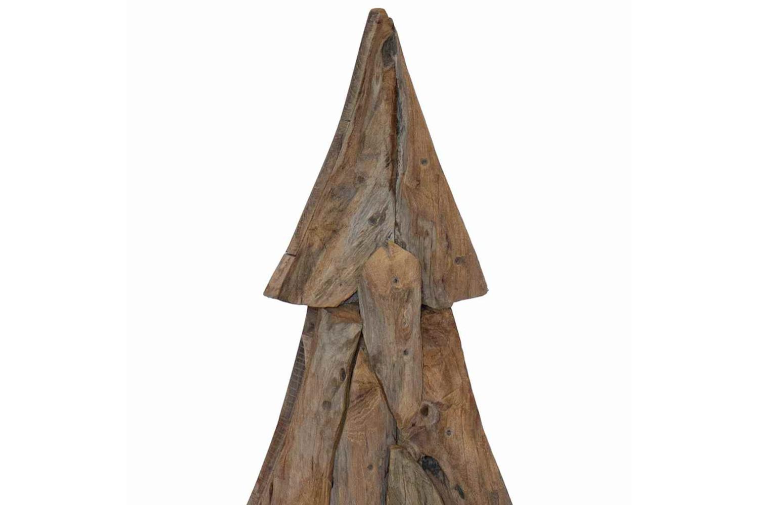 Vidaxl Christmas Tree With Stand Brown 120 Cm Solid Teak Wood-7
