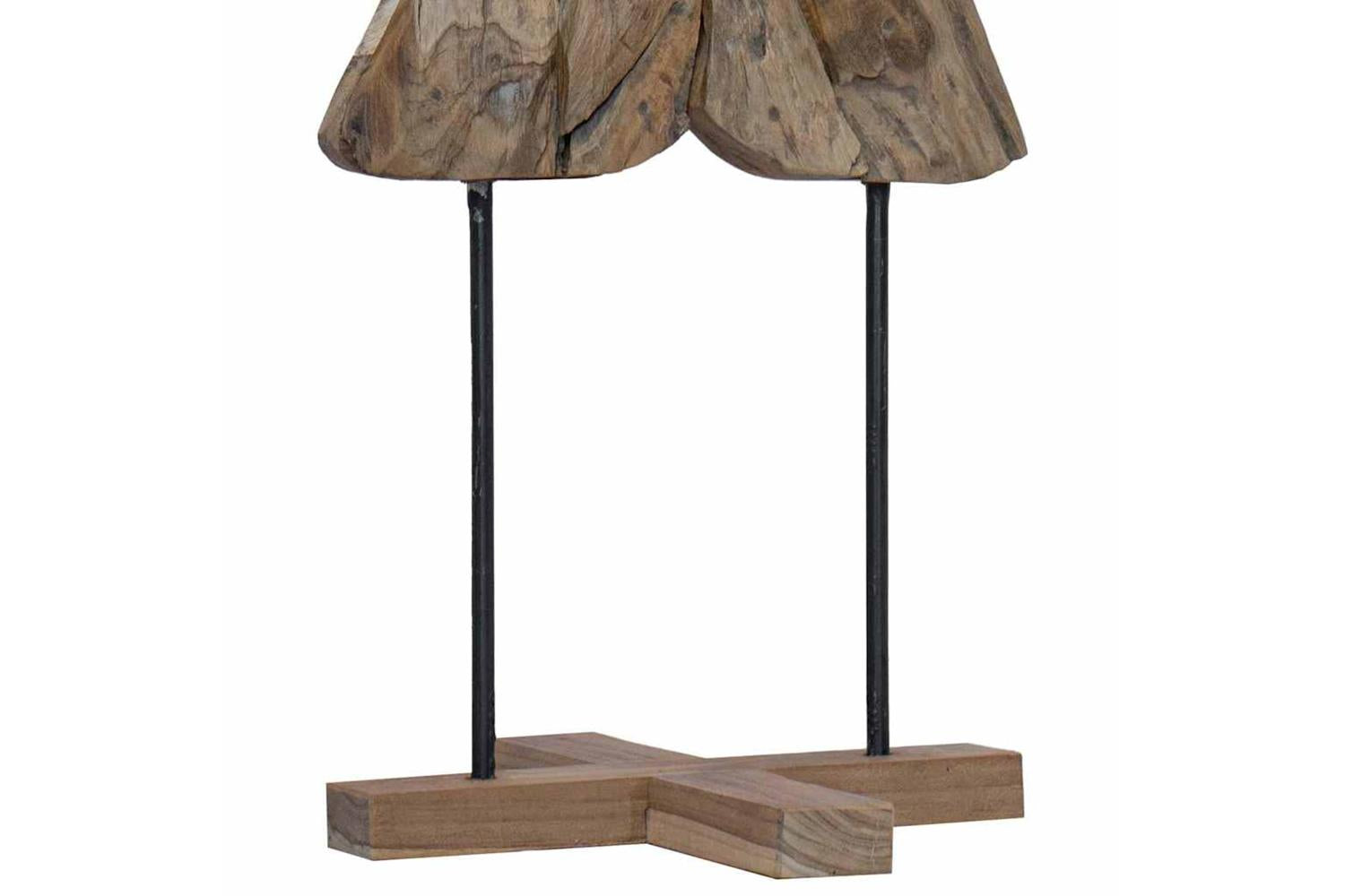 Vidaxl Christmas Tree With Stand Brown 120 Cm Solid Teak Wood-9