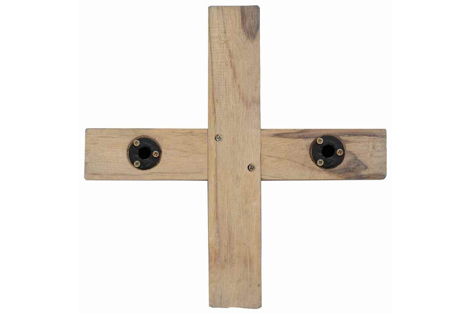 Vidaxl Christmas Tree With Stand Brown 120 Cm Solid Teak Wood-10