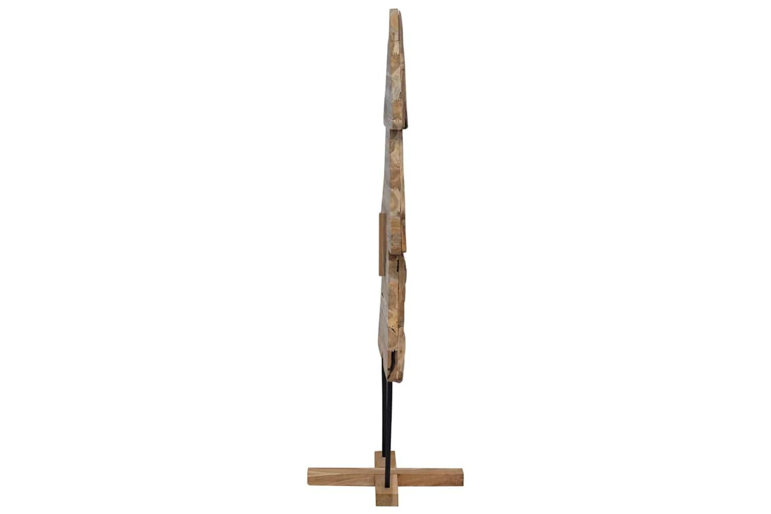 Vidaxl Christmas Tree With Stand Brown 150 Cm Solid Teak Wood-5