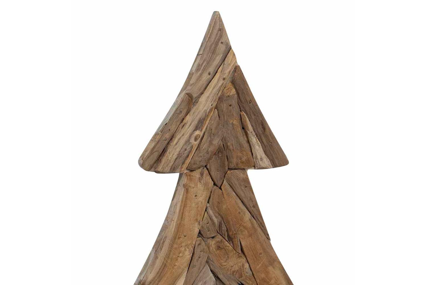 Vidaxl Christmas Tree With Stand Brown 150 Cm Solid Teak Wood-7