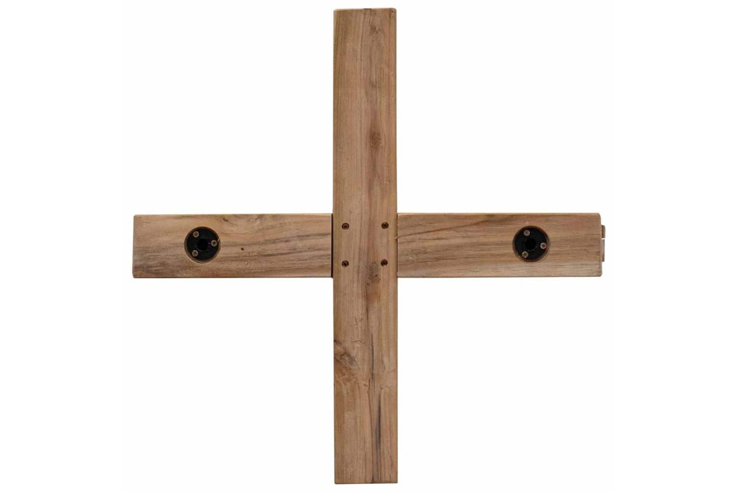 Vidaxl Christmas Tree With Stand Brown 150 Cm Solid Teak Wood-10