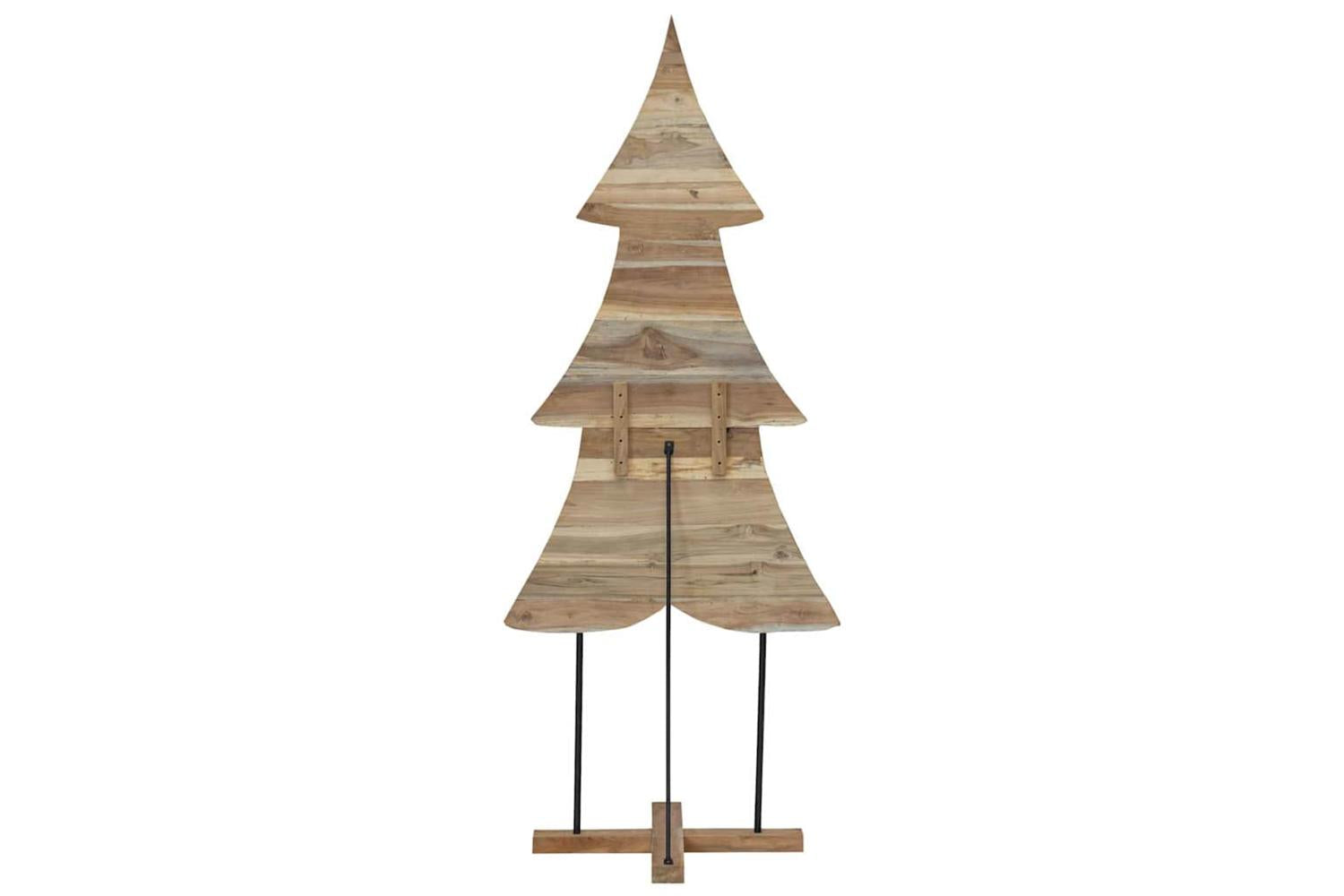 Vidaxl Christmas Tree With Stand Brown 180 Cm Solid Teak Wood-6