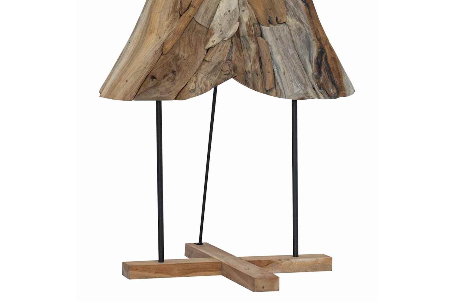 Vidaxl Christmas Tree With Stand Brown 180 Cm Solid Teak Wood-9