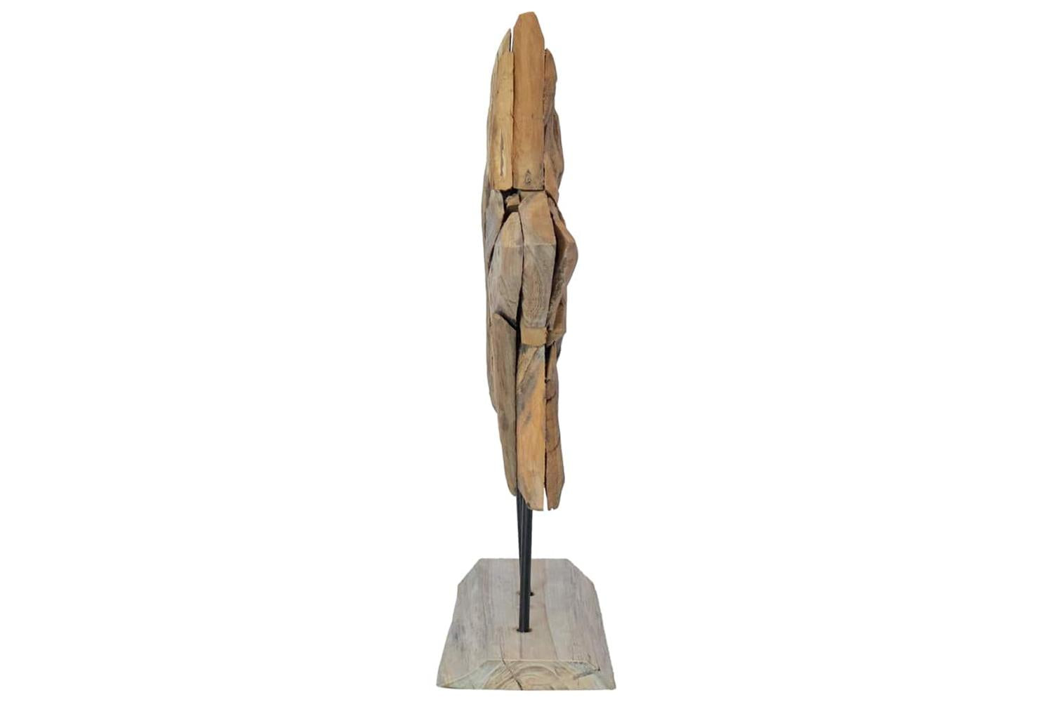 Vidaxl Christmas Star Brown 45 X 5 X 60 Cm Solid Teak Wood-5