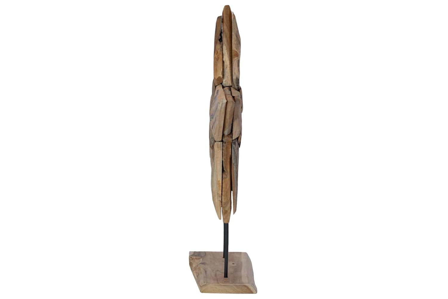 Vidaxl Christmas Star Brown 60 X 5 X 75 Cm Solid Teak Wood-5