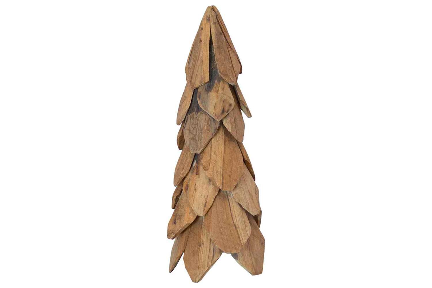 Vidaxl Christmas Tree With Stand Brown 50 Cm Solid Teak Wood-4