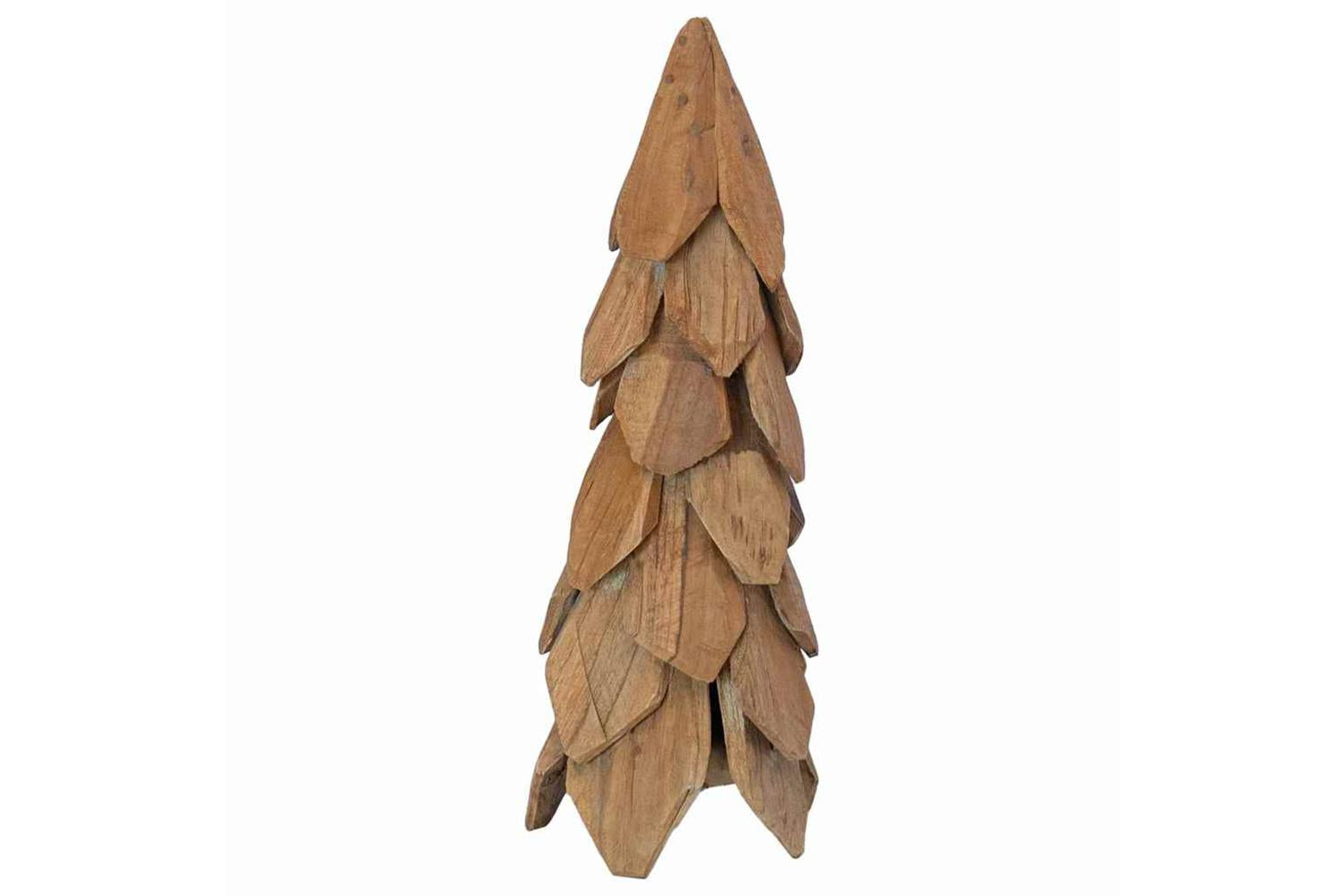 Vidaxl Christmas Tree With Stand Brown 50 Cm Solid Teak Wood-5