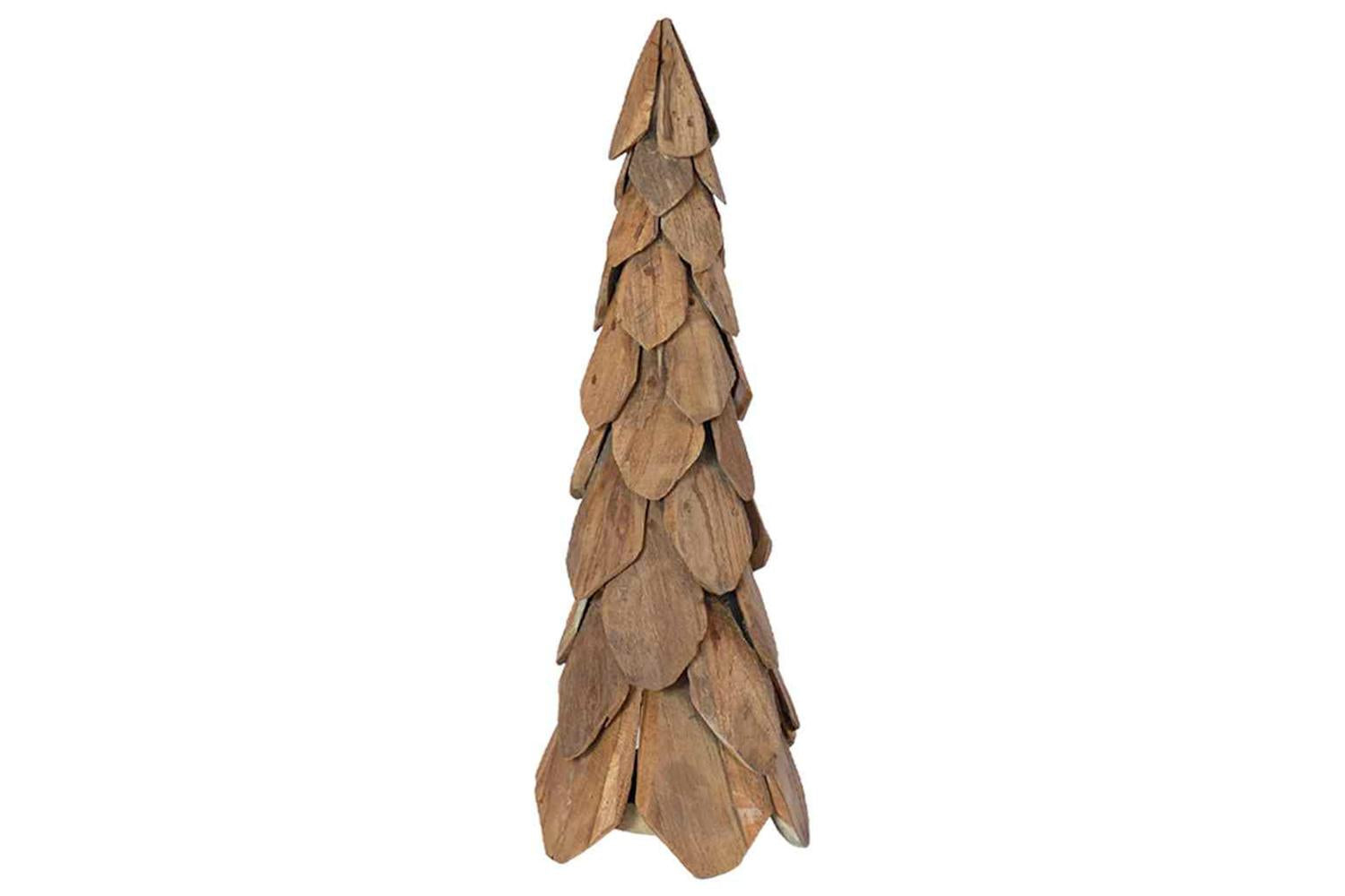Vidaxl Christmas Tree With Stand Brown 80 Cm Solid Teak Wood-2