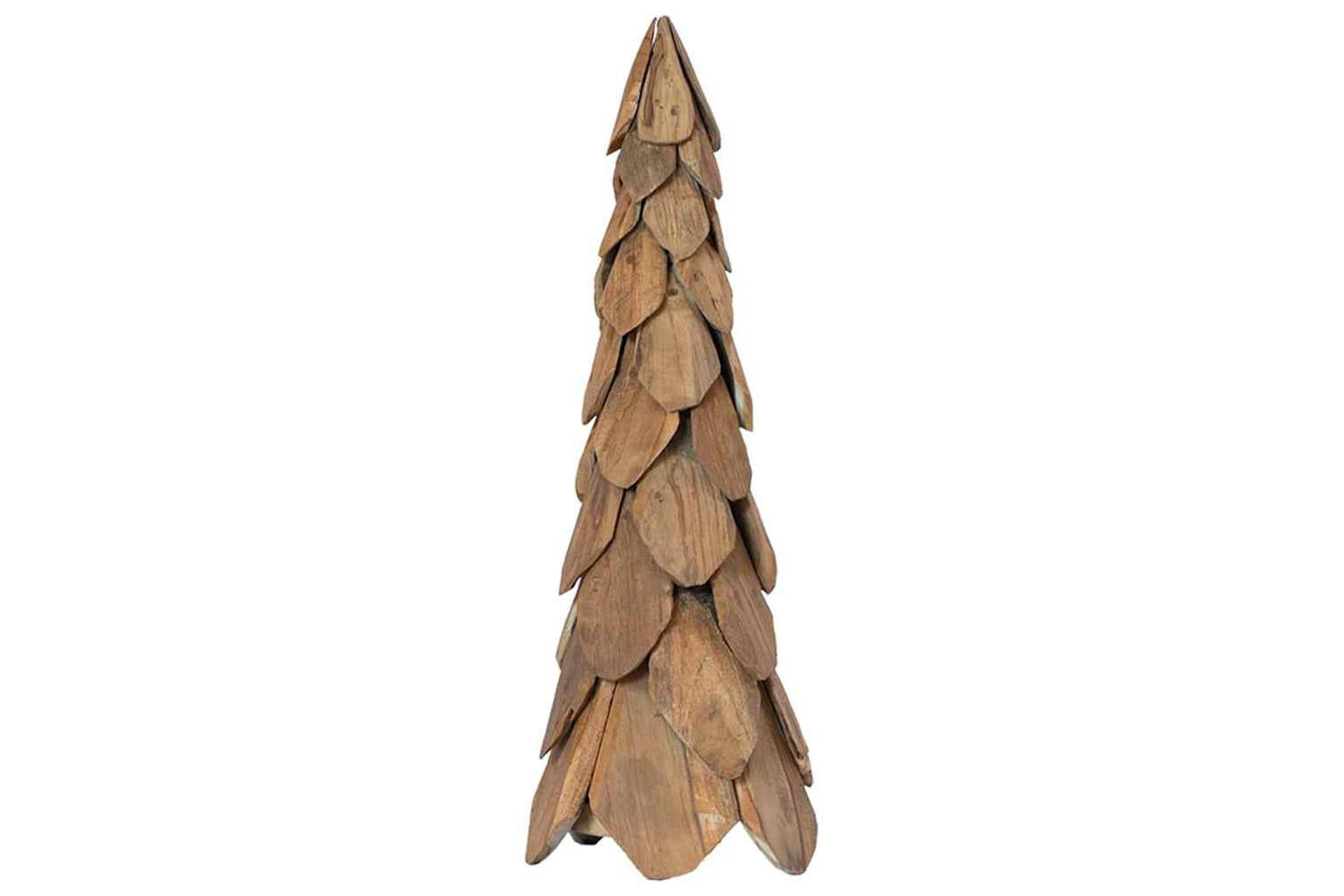 Vidaxl Christmas Tree With Stand Brown 80 Cm Solid Teak Wood-4