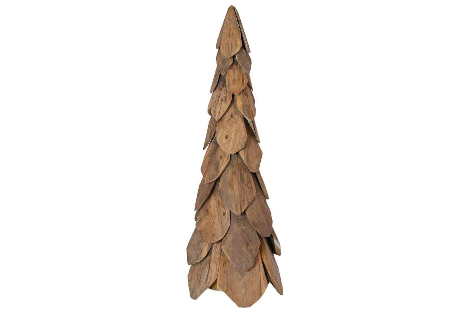 Vidaxl Christmas Tree With Stand Brown 80 Cm Solid Teak Wood-5