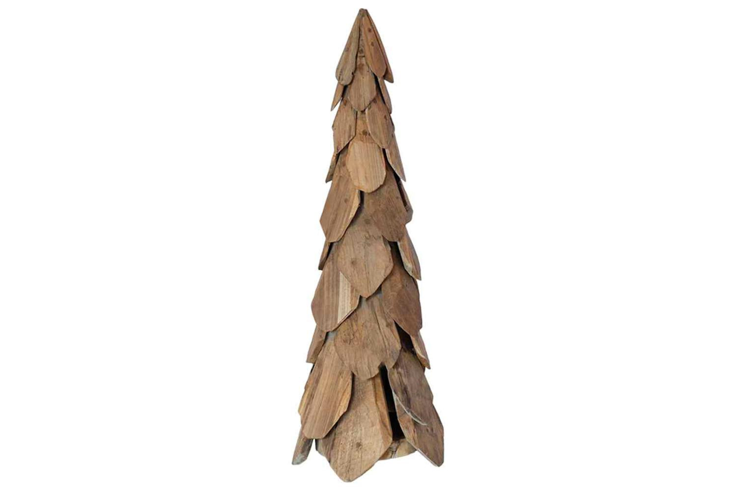 Vidaxl Christmas Tree With Stand Brown 80 Cm Solid Teak Wood-6
