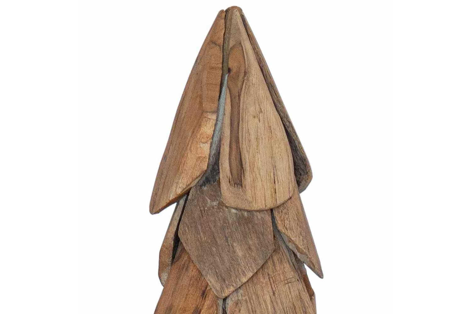 Vidaxl Christmas Tree With Stand Brown 80 Cm Solid Teak Wood-7