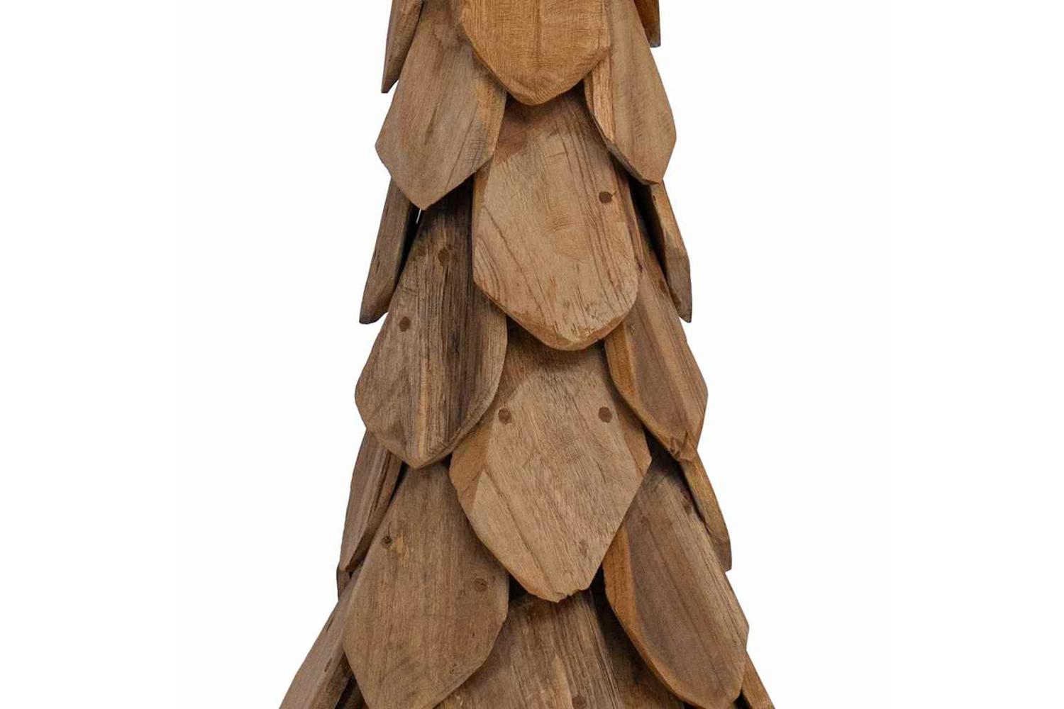 Vidaxl Christmas Tree With Stand Brown 110 Cm Solid Teak Wood-8