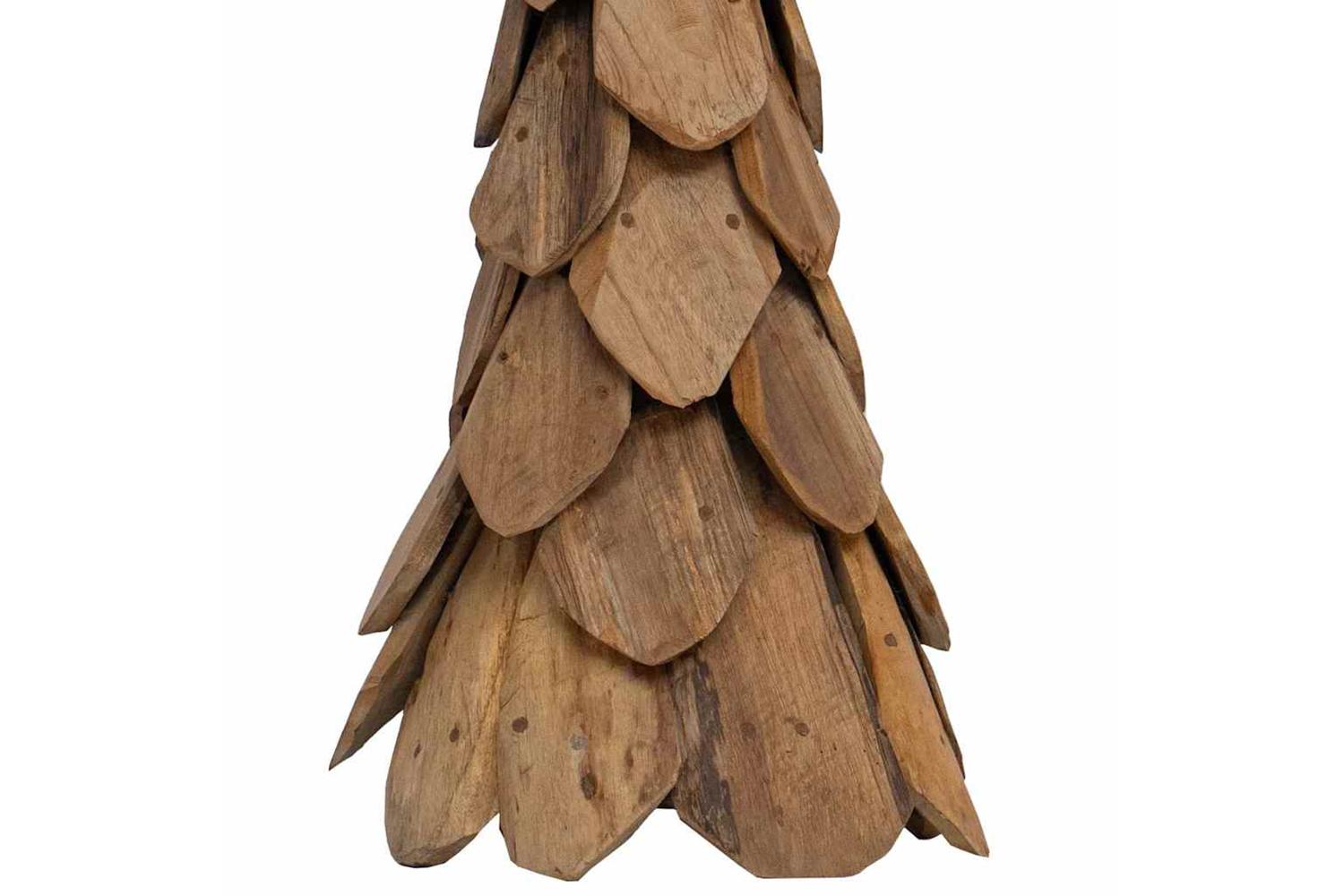 Vidaxl Christmas Tree With Stand Brown 110 Cm Solid Teak Wood-9