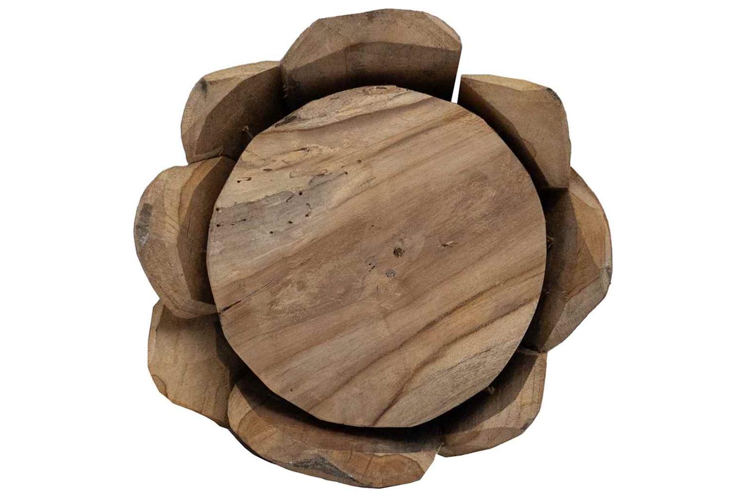 Vidaxl Christmas Tree With Stand Brown 110 Cm Solid Teak Wood-10
