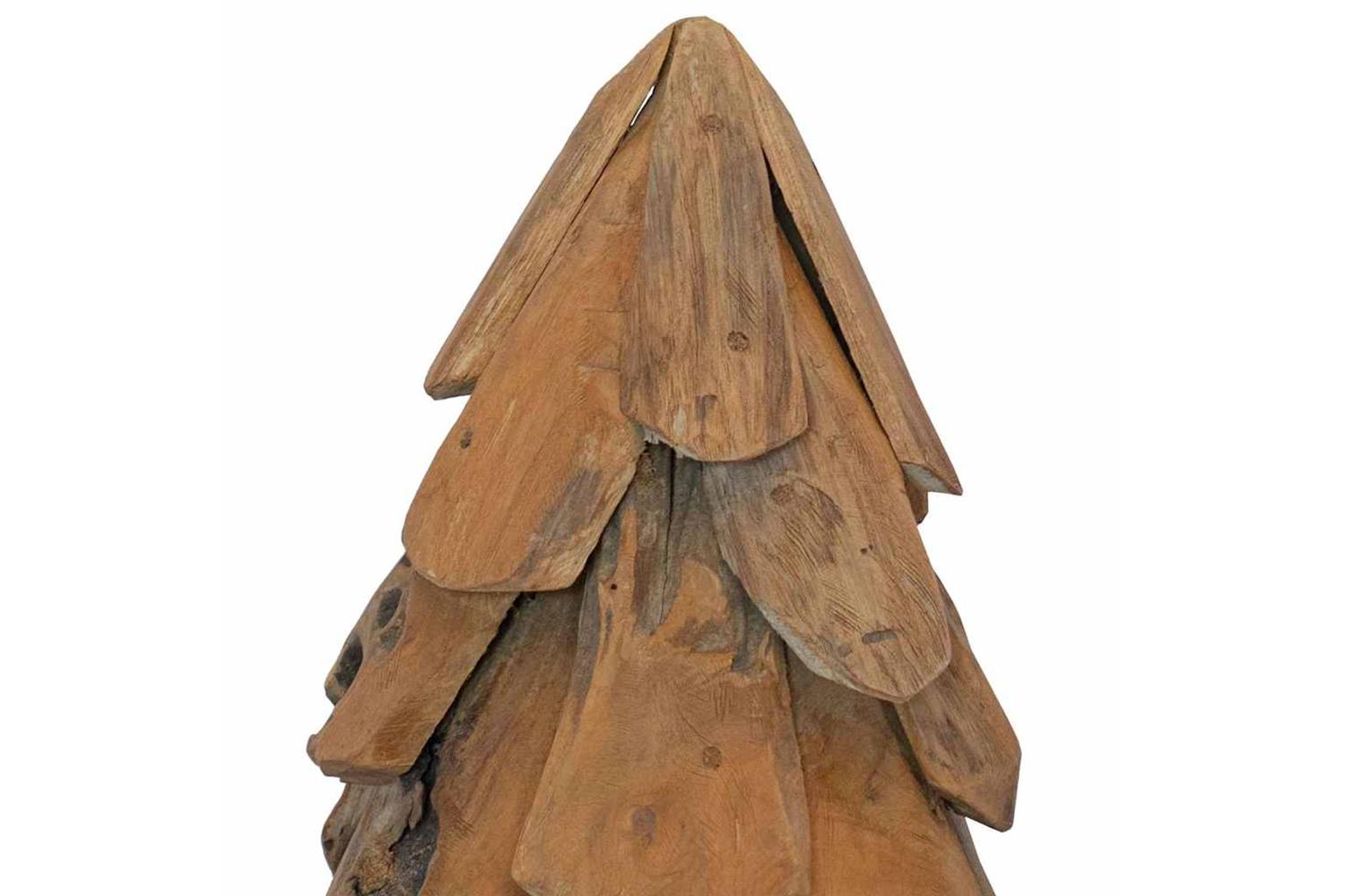 Vidaxl Christmas Tree With Stand Brown 60 Cm Solid Teak Wood-7